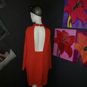 Did you say red?  Red Midi Backless Dress